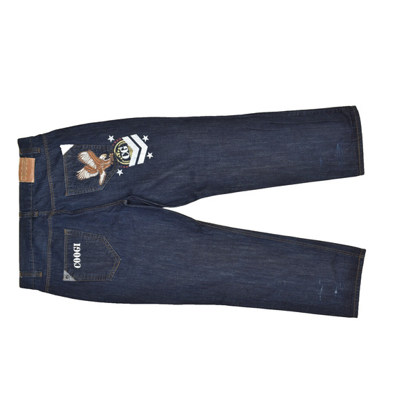 Coogi Men's Denim Jeans Size 40x34 Loose Fit Eagle Y2K Loose Fit Vintage - Picture 1 of 8
